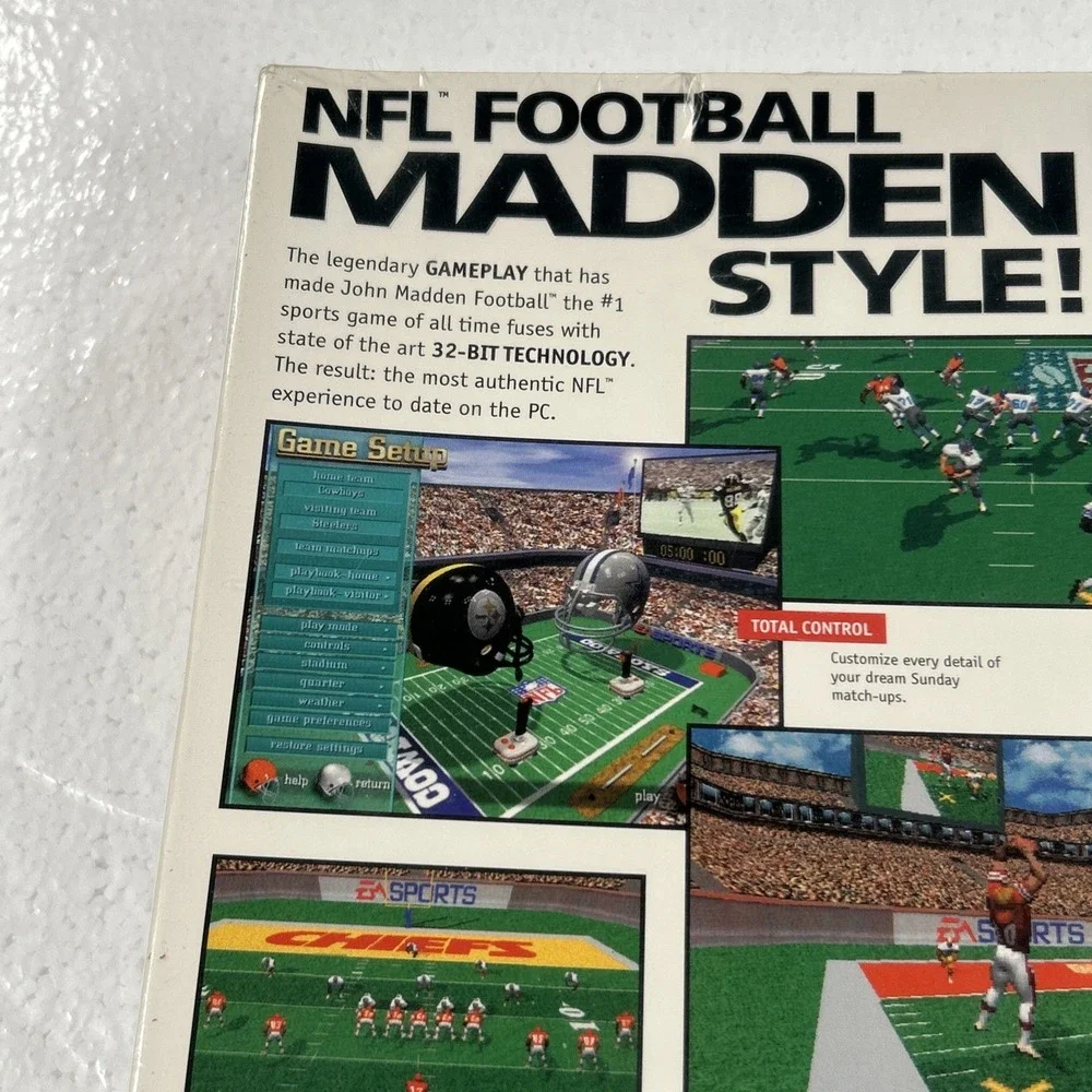 Vintage Madden NFL 97 Big Box PC Brand New Factory Sealed NOS NIB 90's Y2K